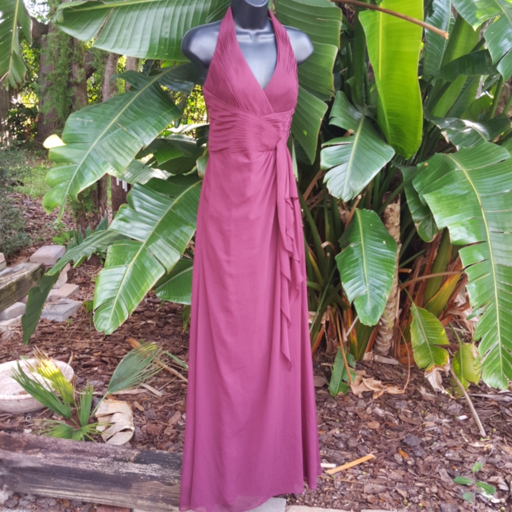 David's bridal halter maxi